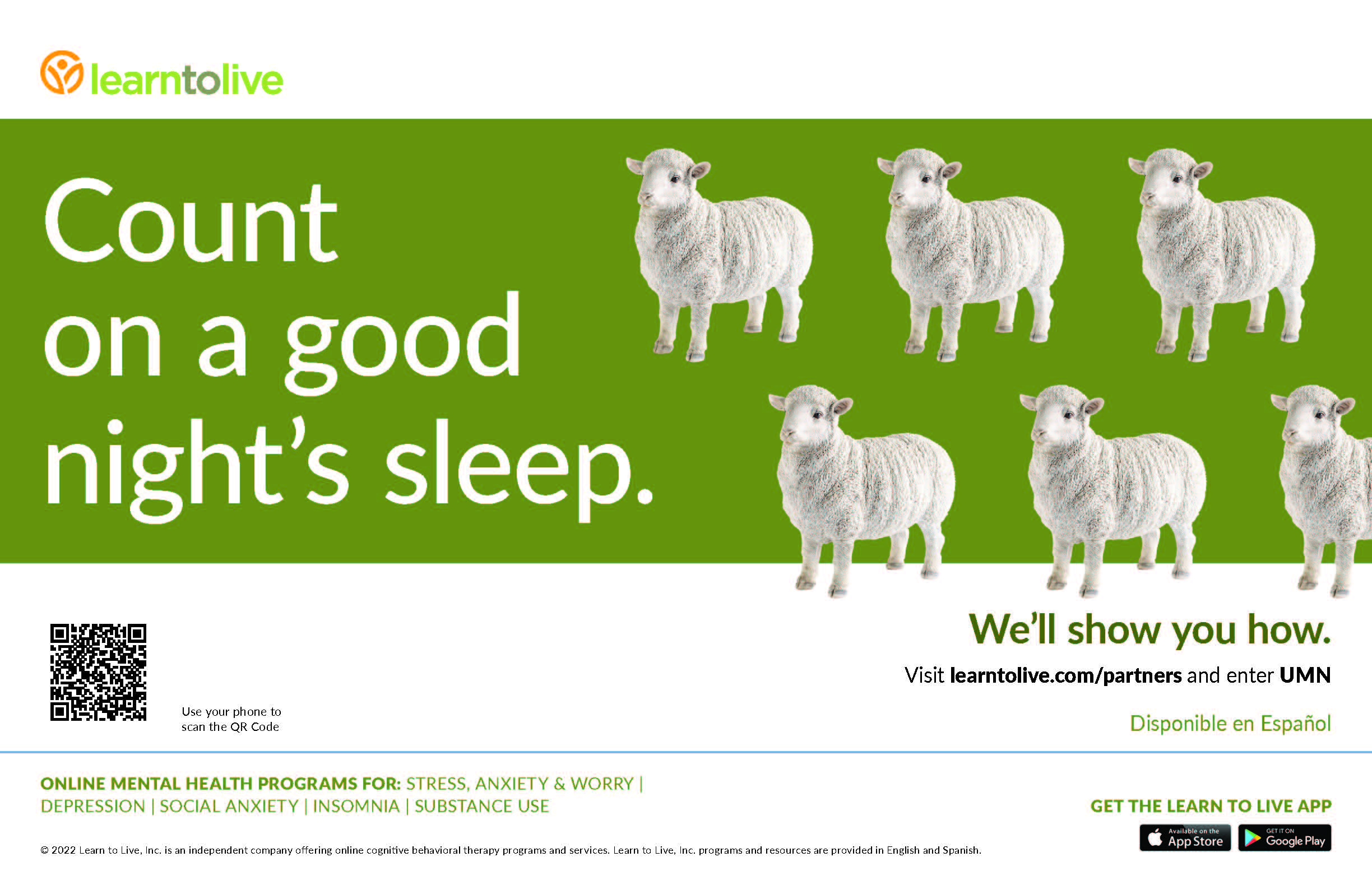 Count on a good nights sleep Sheep